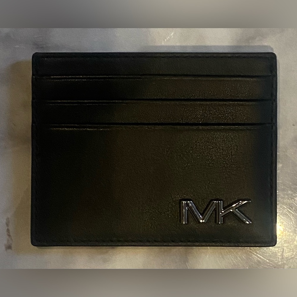 Michael Kors Leather Black Case Card Unisex